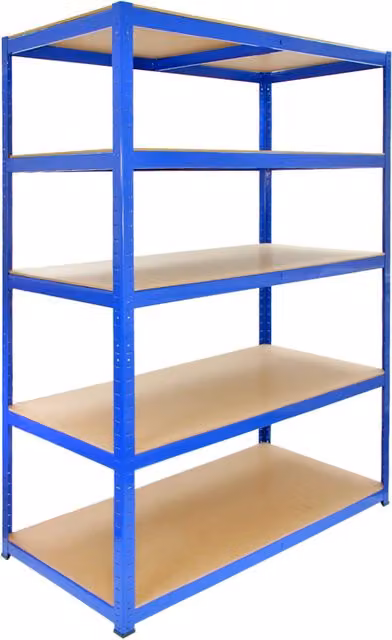 Monster Racking T-Rax Strong Storage Shelves, Blue, W: 120 cm, D: 60 cm, H: 180 cm – 1