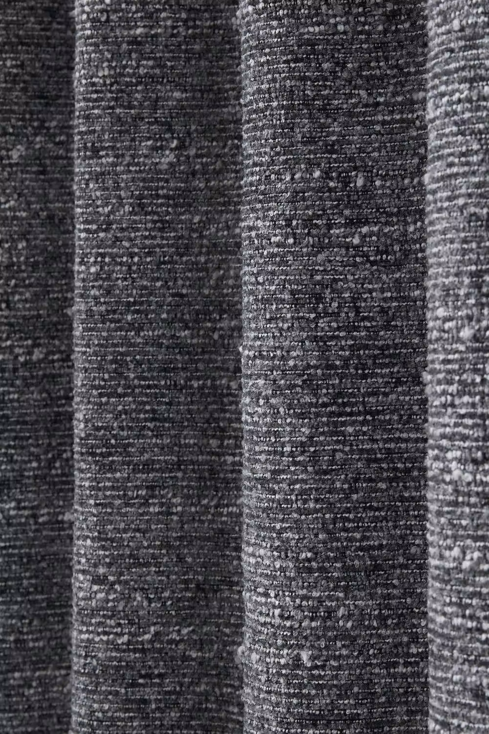 Catherine Lansfield Chunky Boucle Lined Eyelet Curtains in Grey, Width: 168 cm, Drop: 183 cm – 2