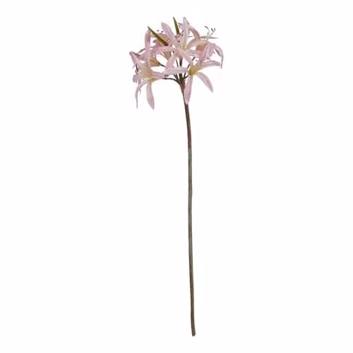 Hill Interiors Natural Garden Collection Pink and Green Lily Stem Artificial Flower – 1