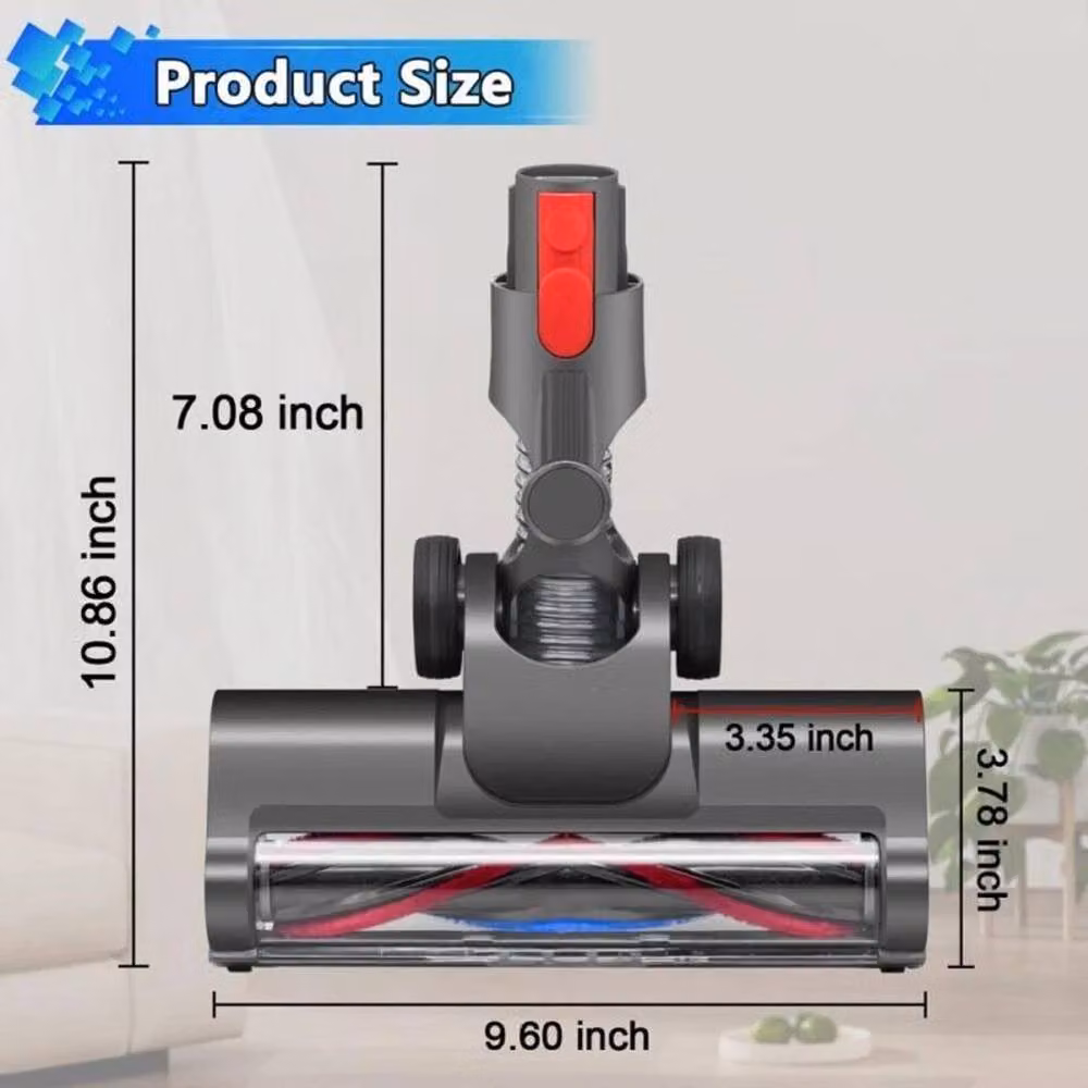 FLAVORA Grey Animal Torque Brush Head for V7 V8 V10 V11 V15, W: 100 cm, D: 15 cm – 2