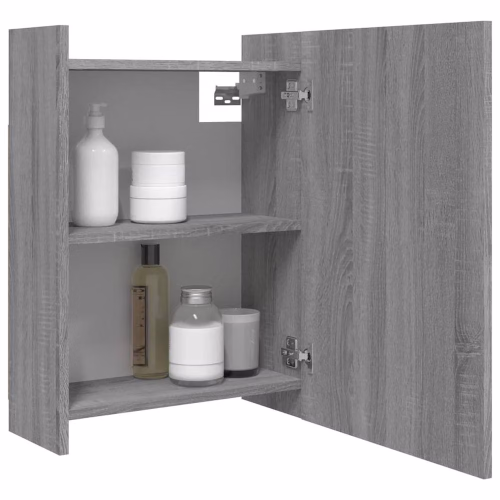 Berkfield Home Grey Sonoma Bathroom Mirror Cabinet, W/D/H: 62.5 x 20.5 x 64 cm – 2