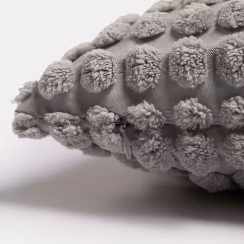 OHS Grey Textured Bobble Cushion Covers, Pack of 2, W/D/H: 45 x 45 x 45 cm – 5