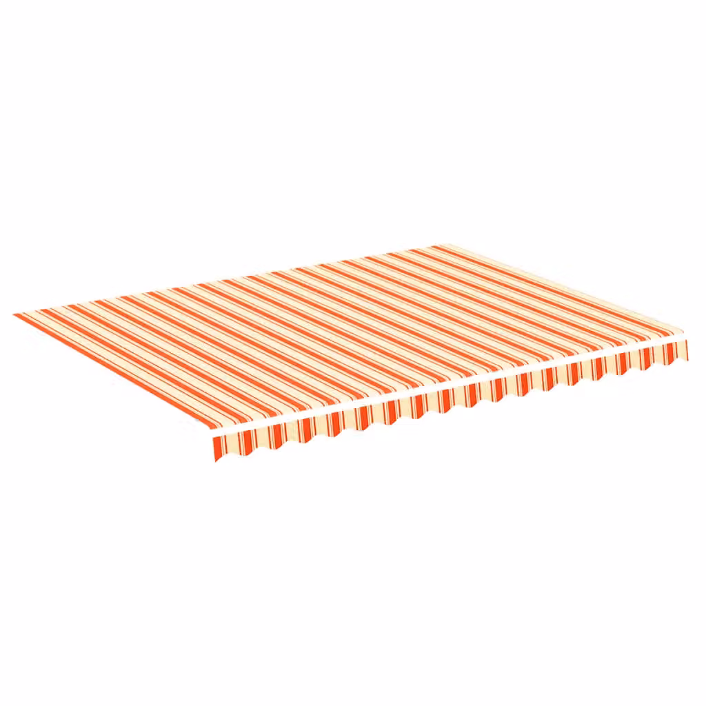 Berkfield Home Replacement Polyester Awning Fabric in Yellow and Orange, 4 x 3 m – 2