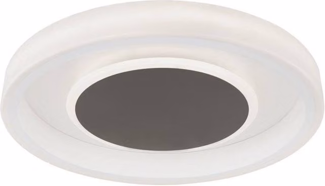 Netlighting Moca Flush Round LED Ceiling Light, White, Diameter: 50 cm, 40W, 4000K, 2400lm – 1
