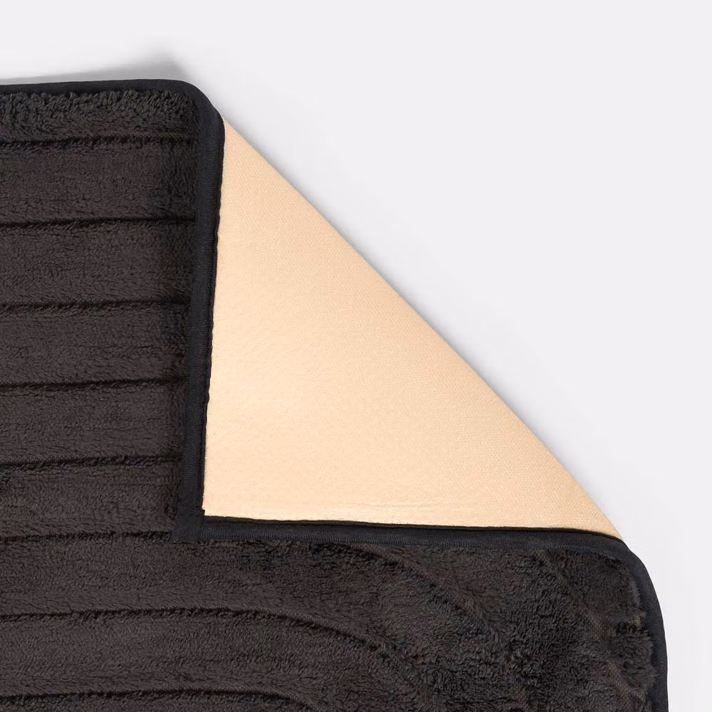 OHS Tufted Arches Non-Slip Geometric Area Rug in Black, W/D: 120 x 170 cm – 3