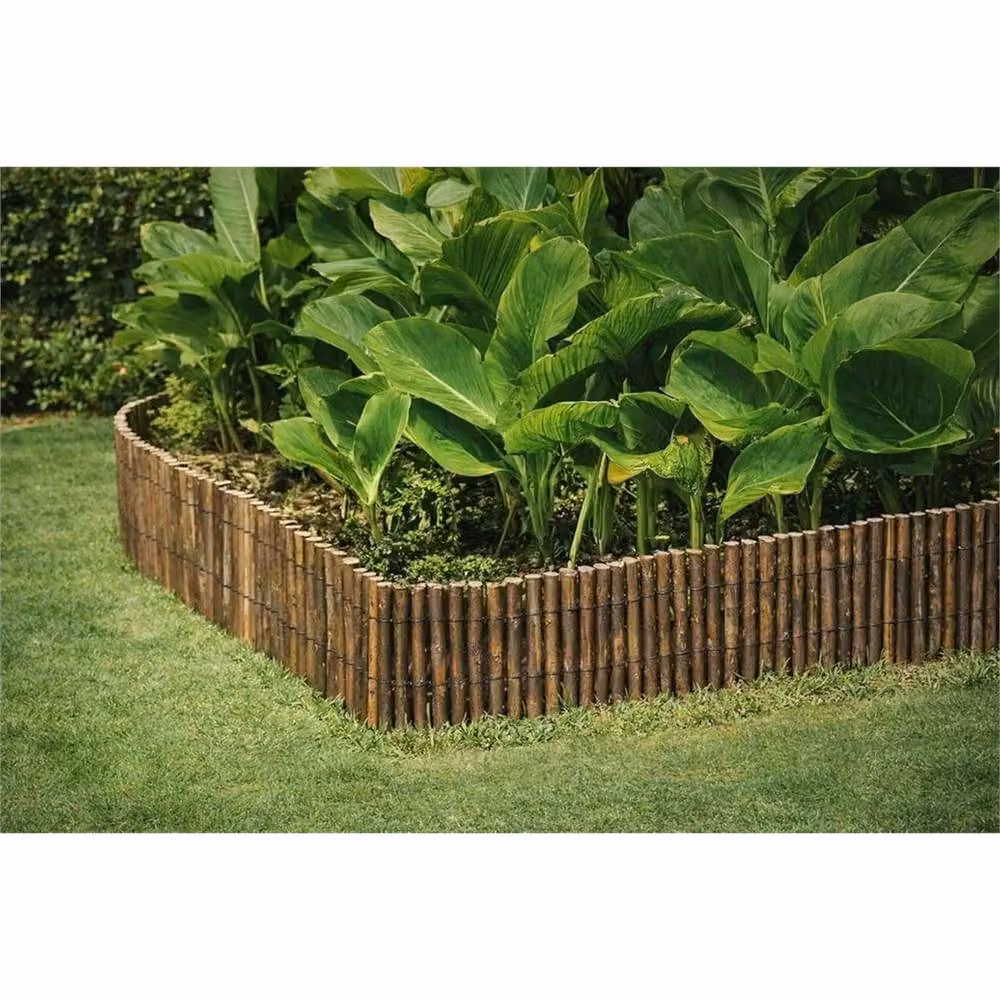 Nordara Brown Wood Flower Bed Grass Fencing Privacy Decoration, 0.6m2 – 4