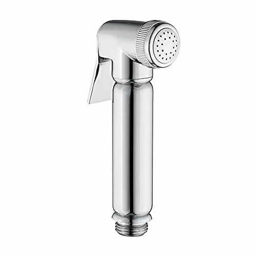 Nes Home Chrome Handheld Bidet Shataff Toilet Hand Shower in Silver