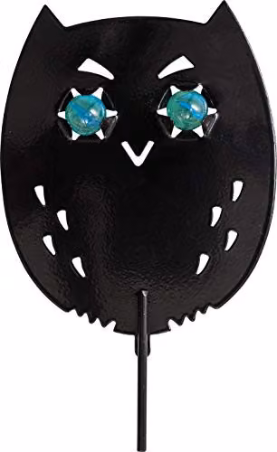 St Helens Home & Garden Life-Sized Decoy Owl with Reflective Eyes in Black, Pack of 4 – 1