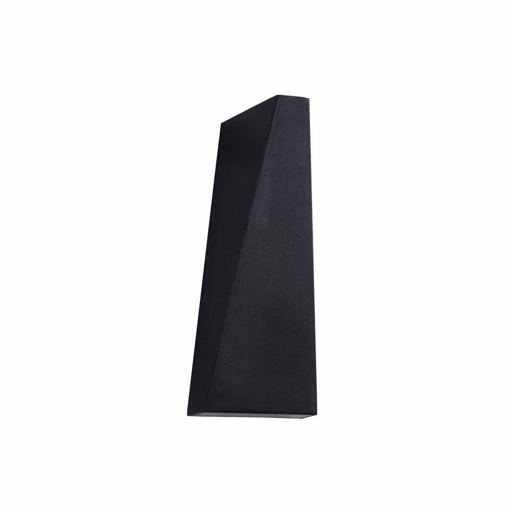 Netlighting Times Square Integrated LED Wall Lamp in Black, IP54 Rated, Warm White – 3