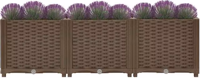Berkfield Home Brown Polypropylene Raised Bed W/D/H: 120 x 40 x 38 cm – 1