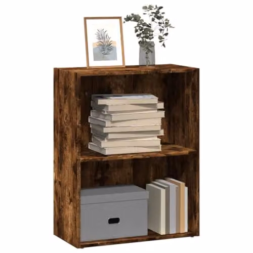 vidaXL Modern Bookcase in Brown Engineered Wood, W: 60 cm, D: 30 cm, H: 77 cm – 4