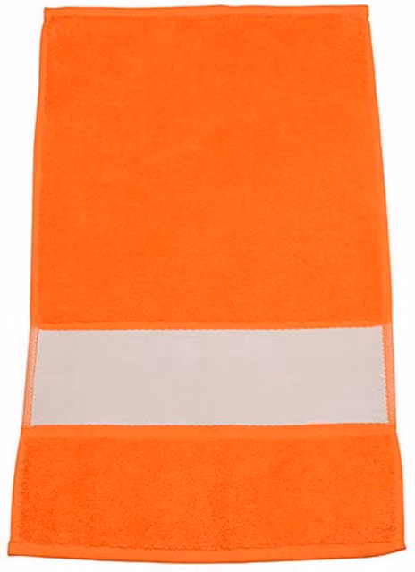 ARTG Subli-Me Cotton Guest Towel with Border in Orange