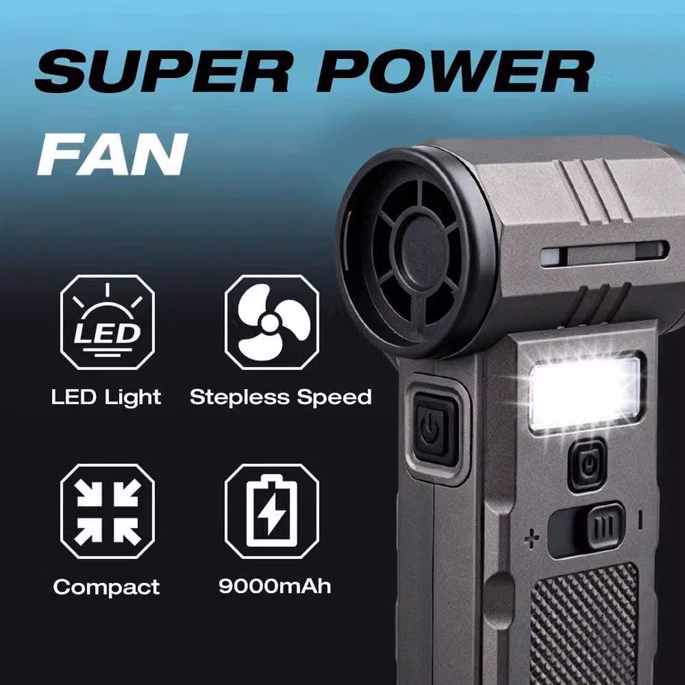 SPETLEK Mini Violent Turbo Fan Rechargeable 350000 RPM Air Blower in Black – 5