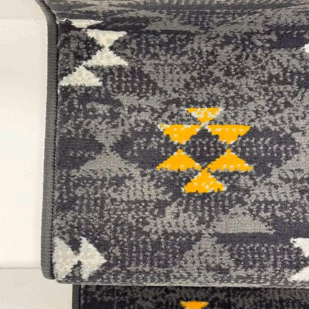 runrug Andes Stair Runner Carpet in Grey, W: 70 cm, L: 690 cm – 3
