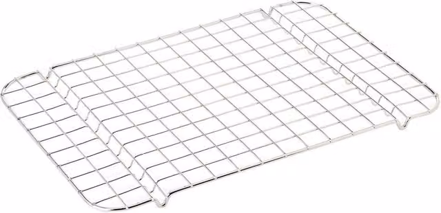 Dexam Supreme Stainless Steel Rectangular Roaster Rack in Silver, W: 40 cm, D: 28 cm