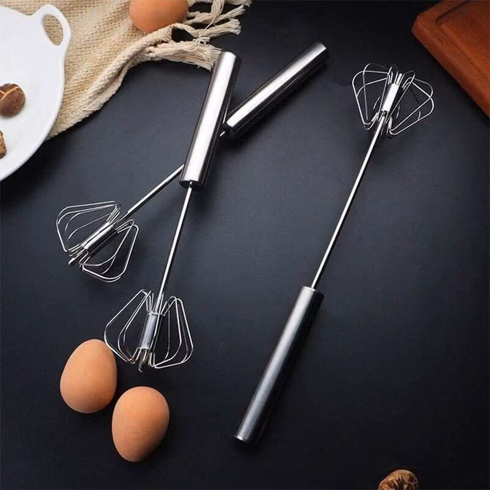 Kelvenix 2-Piece Stainless Steel Egg Whisk Set in Silver – 2