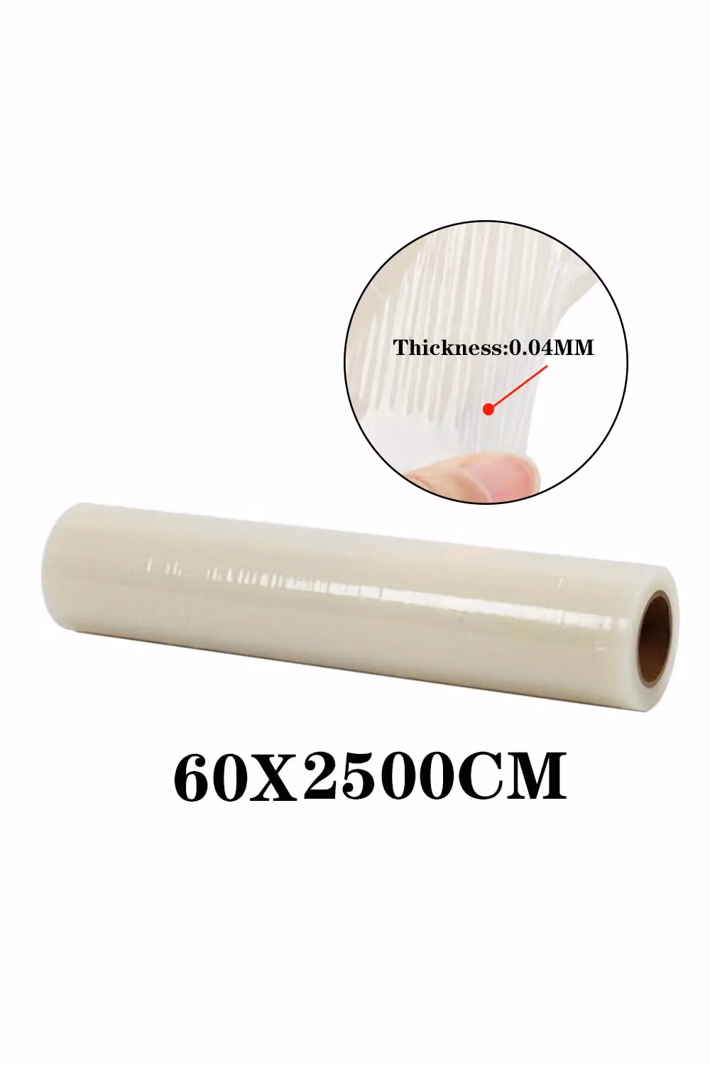 Living and Home Transparent Self Adhesive Protective Construction Film Roll, W: 60 cm, L: 25 m – 2