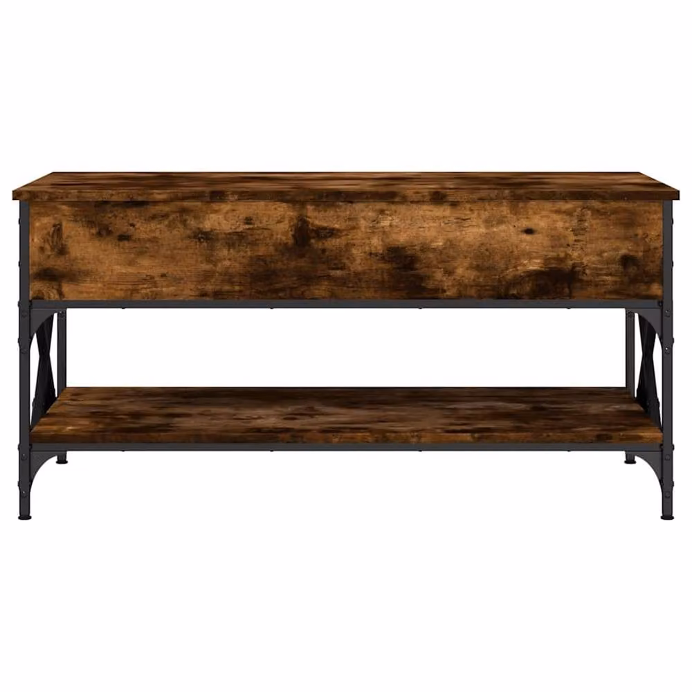 Berkfield Home Smoked Oak Coffee Table in Brown with Lift Mechanism, W/D/H: 100 x 50 x 50 cm – 5
