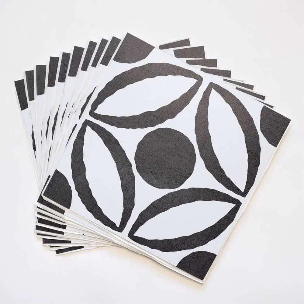 FloorPops Tory Self Adhesive Vinyl Floor Tiles, Multicolour, Pack of 10 (0.93sqm), W/D/H: 30.48 x 30.48 x 0.3048 cm – 3