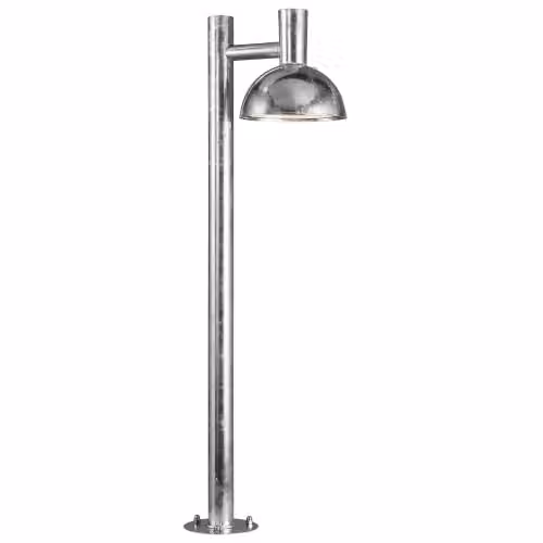 Nordlux Arki Outdoor Post Light in Silver Galvanised Steel with E27 Socket and IP54 Rating – 1