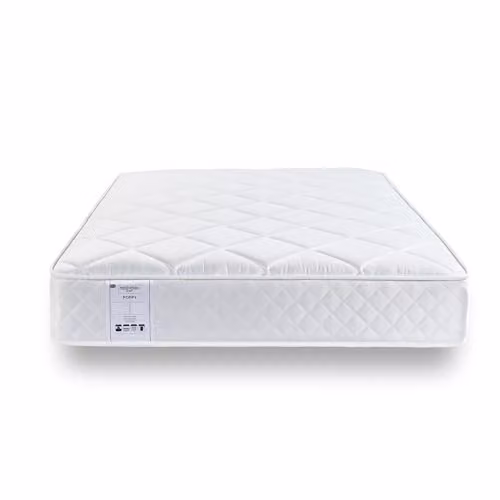 RestRelax Sleep Poppy Coil Sprung Quilted Mattress, White, W/D/H: 90 x 190 x 26 cm