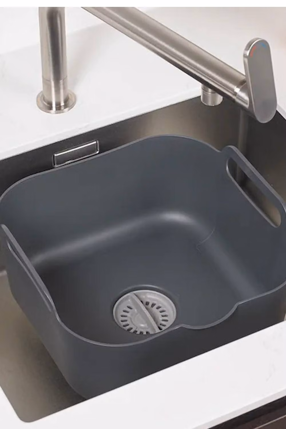 ReBorn Washing Up Bowl and Sink Tidy Bundle in Dark Grey – 3