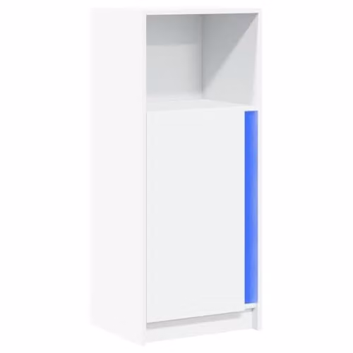 vidaXL Modern White Sideboard with Integrated LED Lighting, W/D/H: 42.5 x 34 x 100 cm – 1