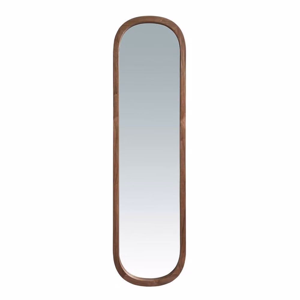 Angel Cerda Modern Oval Wall Mirror in Brown, W/H: 150 x 40 cm – 2