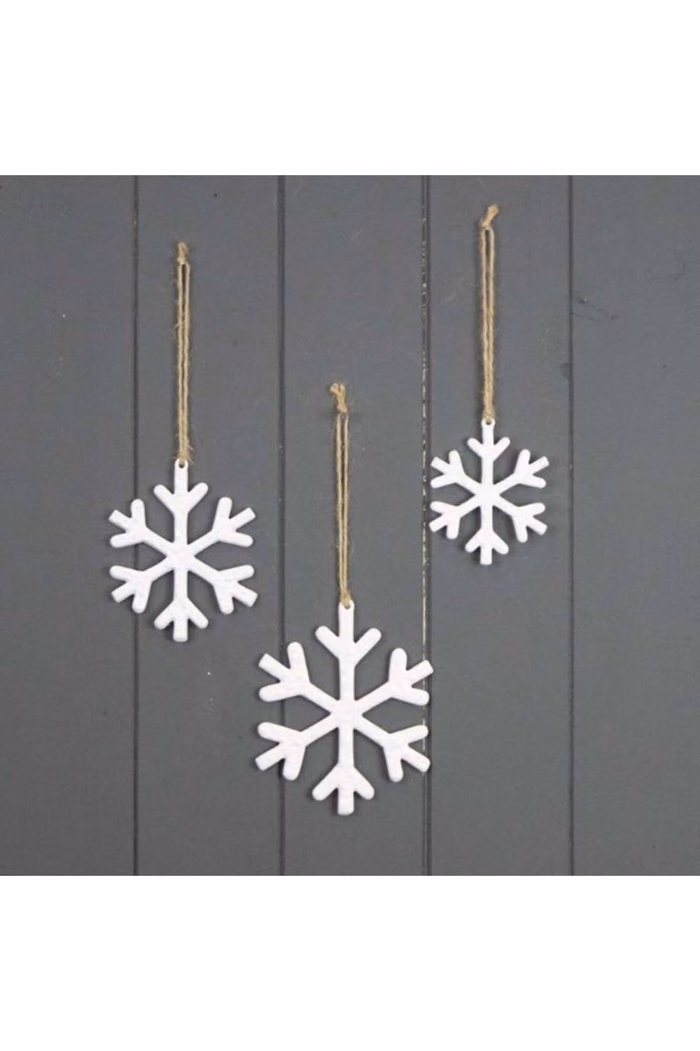 KDMD White Delicate Hanging Snowflake Textile Pendant for Christmas and Winter Decor – 2
