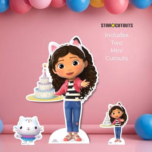 Star Cutouts Gabby's Dollhouse Gabby with Cake Small Cardboard Cut Out, Multicolour – 2