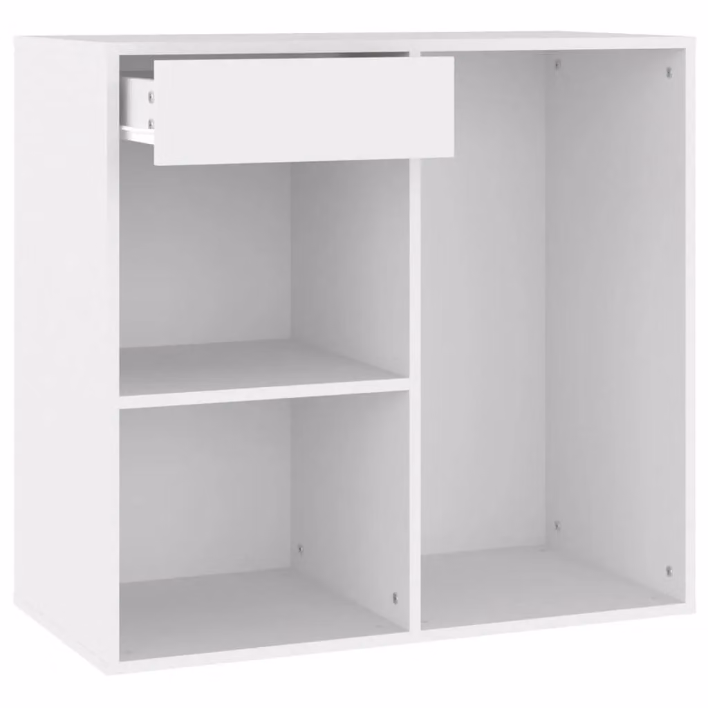 Berkfield Home White Cosmetic Cabinet in Matt MDF, W/D/H: 80 x 40 x 75 cm – 2