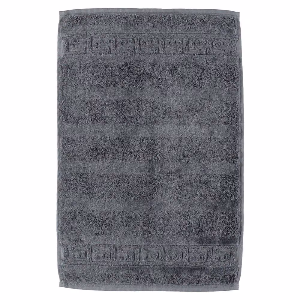 Cawo C Noblesse Fluffy Cotton Terry Velour Towel in Mid Grey, Pack of 1 – 2