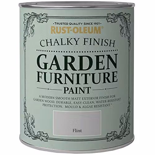 Rust-Oleum Chalky Finish Garden Furniture Paint in Grey, 0.75 l