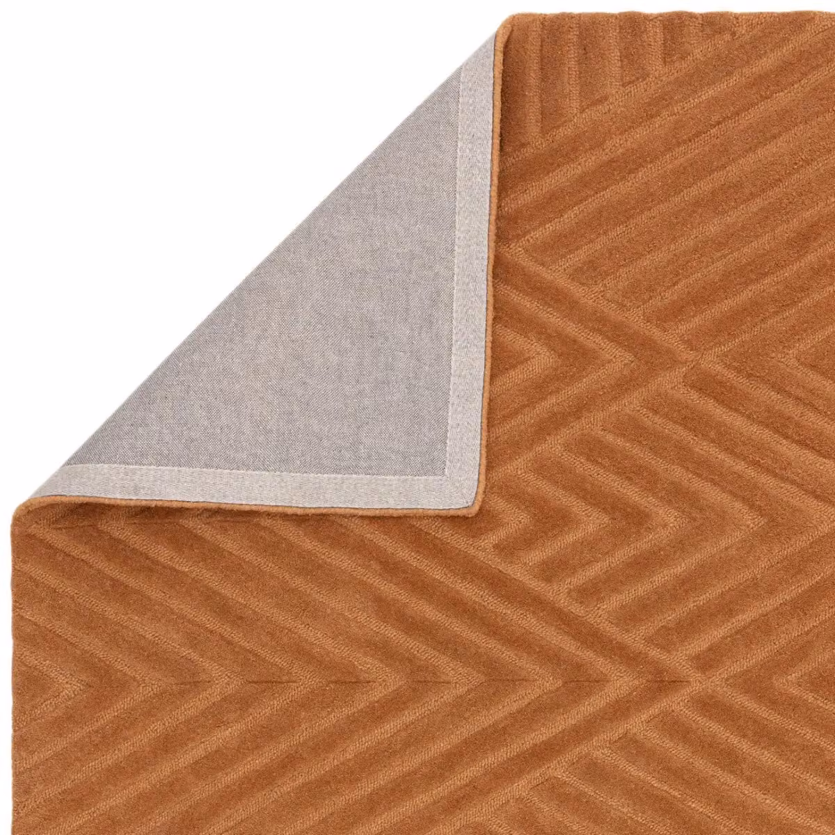 The Rug Shop UK Brown Handmade Wool Modern Geometric Easy To Clean Area Rug W: 200 cm, D: 290 cm – 3