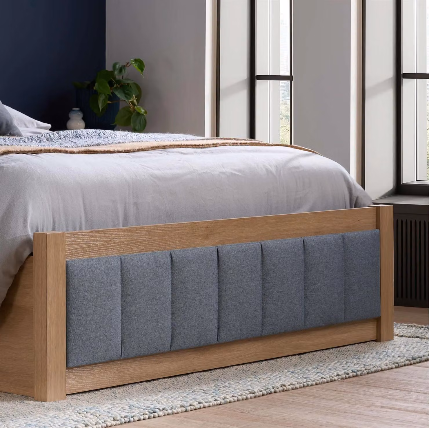 Birlea Belmont Grey and Oak Wooden Ottoman Bed Frame, King Size (180 x 200 cm) – 4
