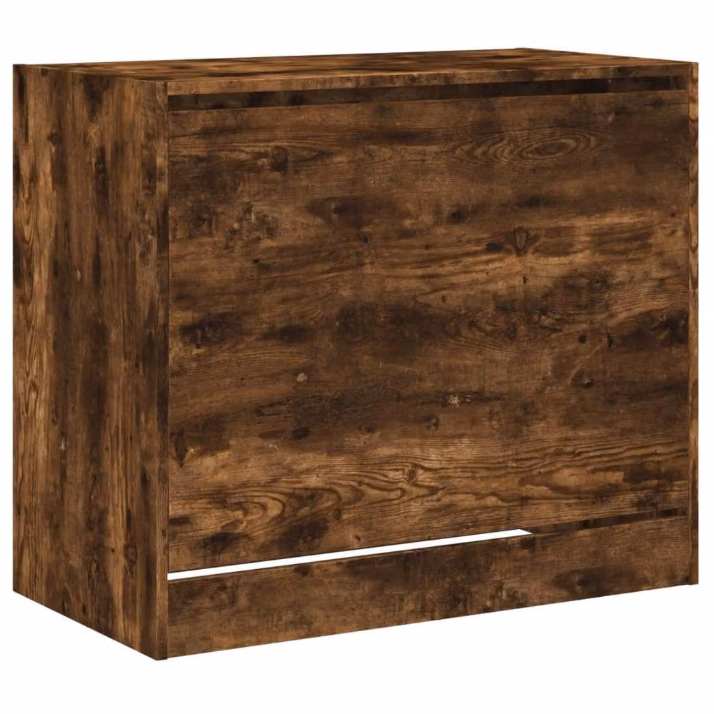 Berkfield Home Smoked Oak Shoe Cabinet in Brown, W/D/H: 80 x 42 x 69 cm – 3