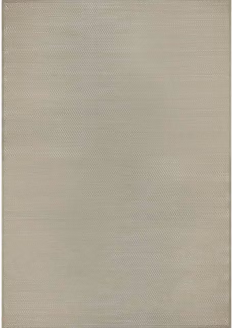 The Rugs Urban Collection Plain Reversible Modern Outdoor Garden Rug in Beige and Brown, W: 90 cm