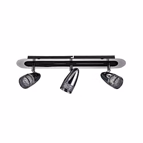 Italux Albane Modern LED Ceiling Spotlights in Chrome and Grey with Warm White 3000K 960lm