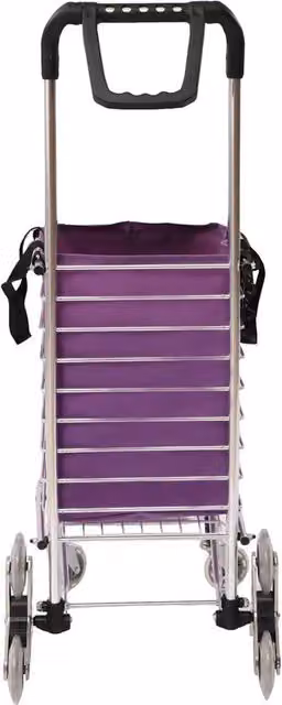 Havendro Foldable Shopping Trolley Cart with Wheels in Purple – 1