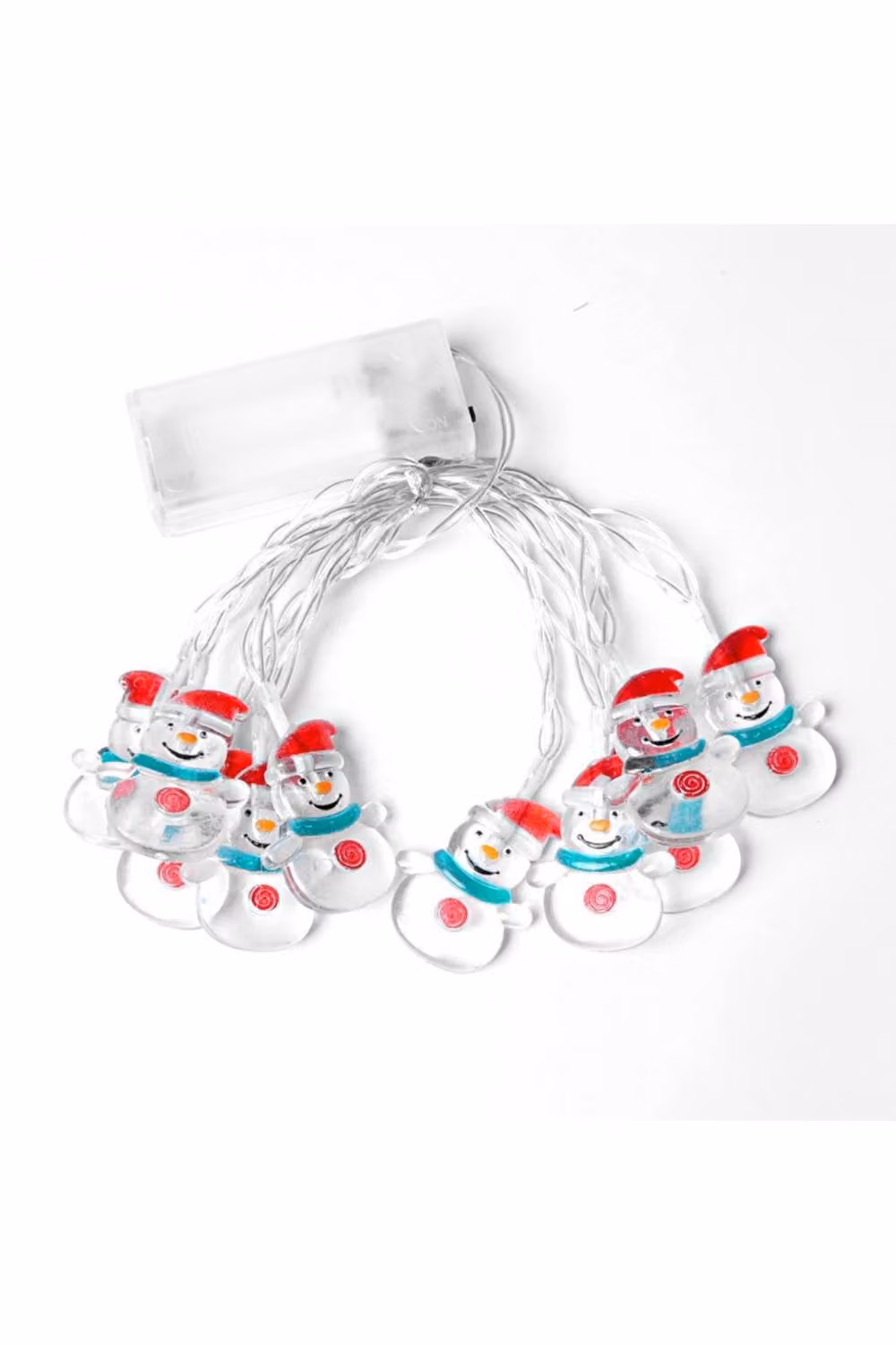 KDMD White Snowman Decorative LED String Light with 10 Warm Glow LEDs, 1.5m Length – 2
