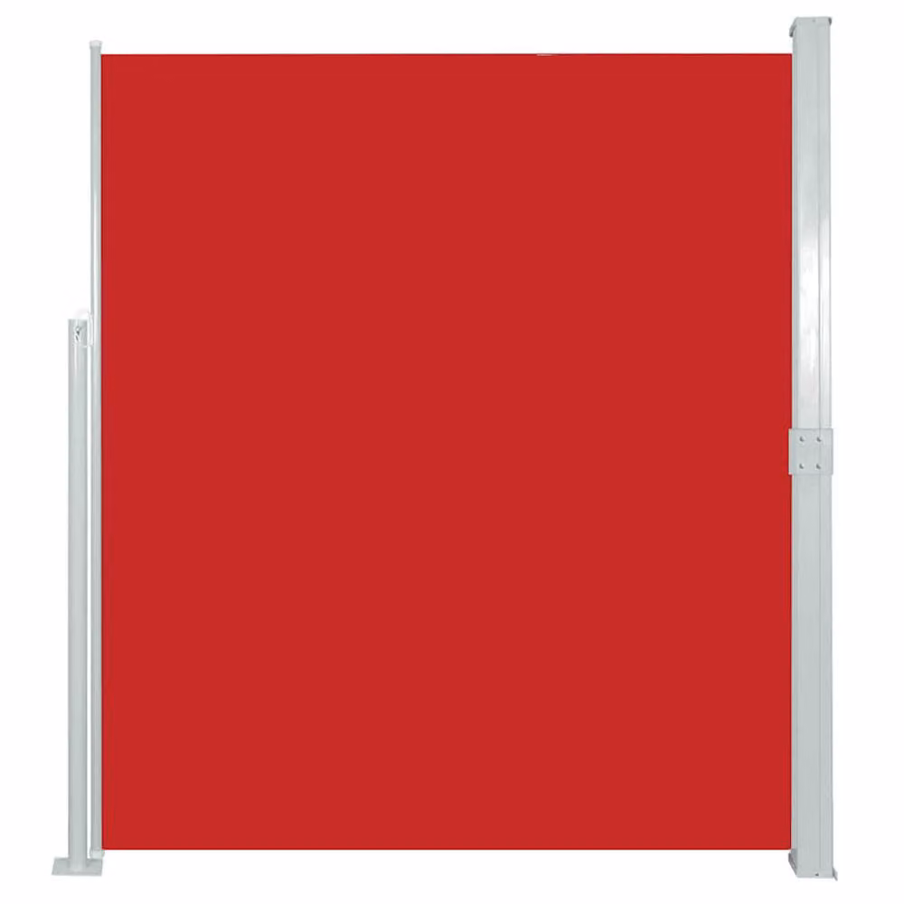 Berkfield Home Red Retractable Side Awning with Folding Arms, W: 500 cm, H: 160 cm – 2
