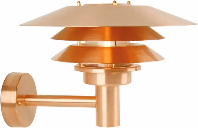 Nordlux Venø Outdoor Wall Light in Copper with E27 Socket and IP54 Rating