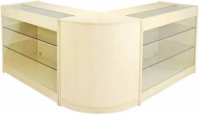 Monstershop Horizon Maple Shop Counter and Retail Display Set in Beige
