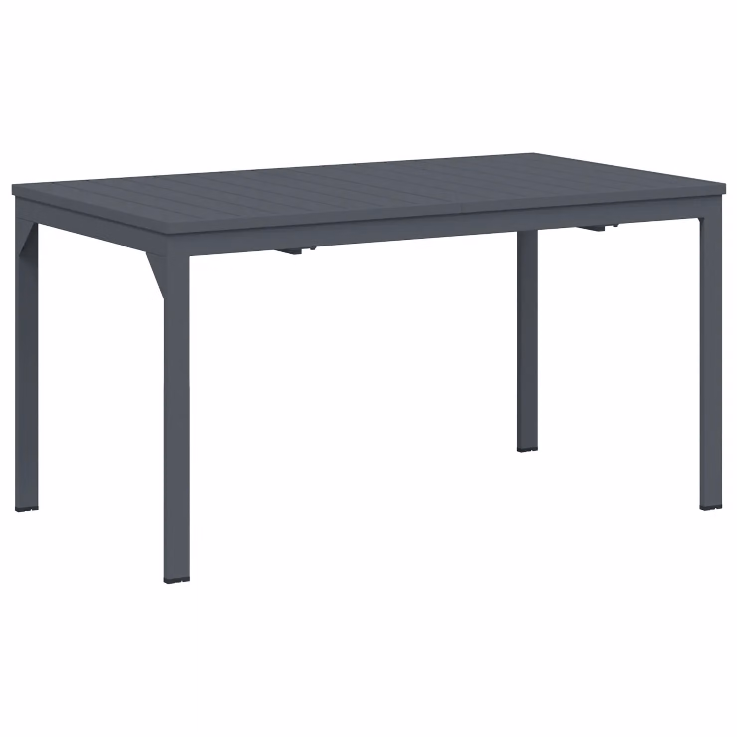 Berkfield Home Large Expandable Aluminium Garden Table in Matt Dark Grey – 2