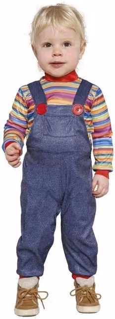 Fiestas Guirca Baby Bad Doll Costume Set in Multicoloured and Blue for 10 Months+
