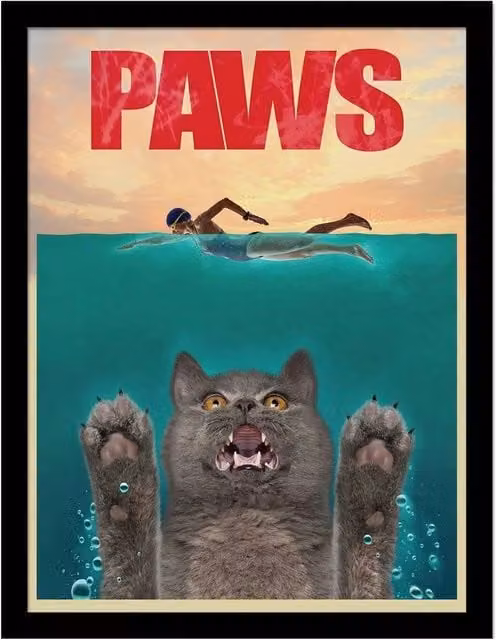 Vincent Hie Paws Print Multicolour Animal Print Paper Poster – 1