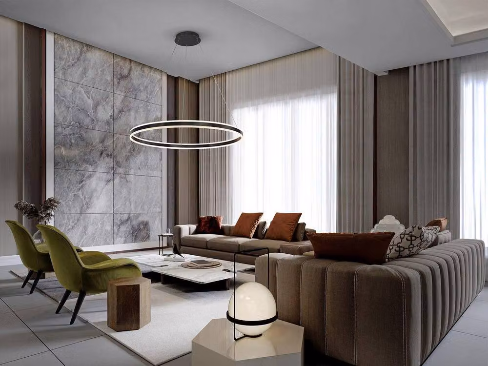 Netlighting Helia Integrated LED Pendant Ceiling Light, Matt Black, 3000K Warm White – 2