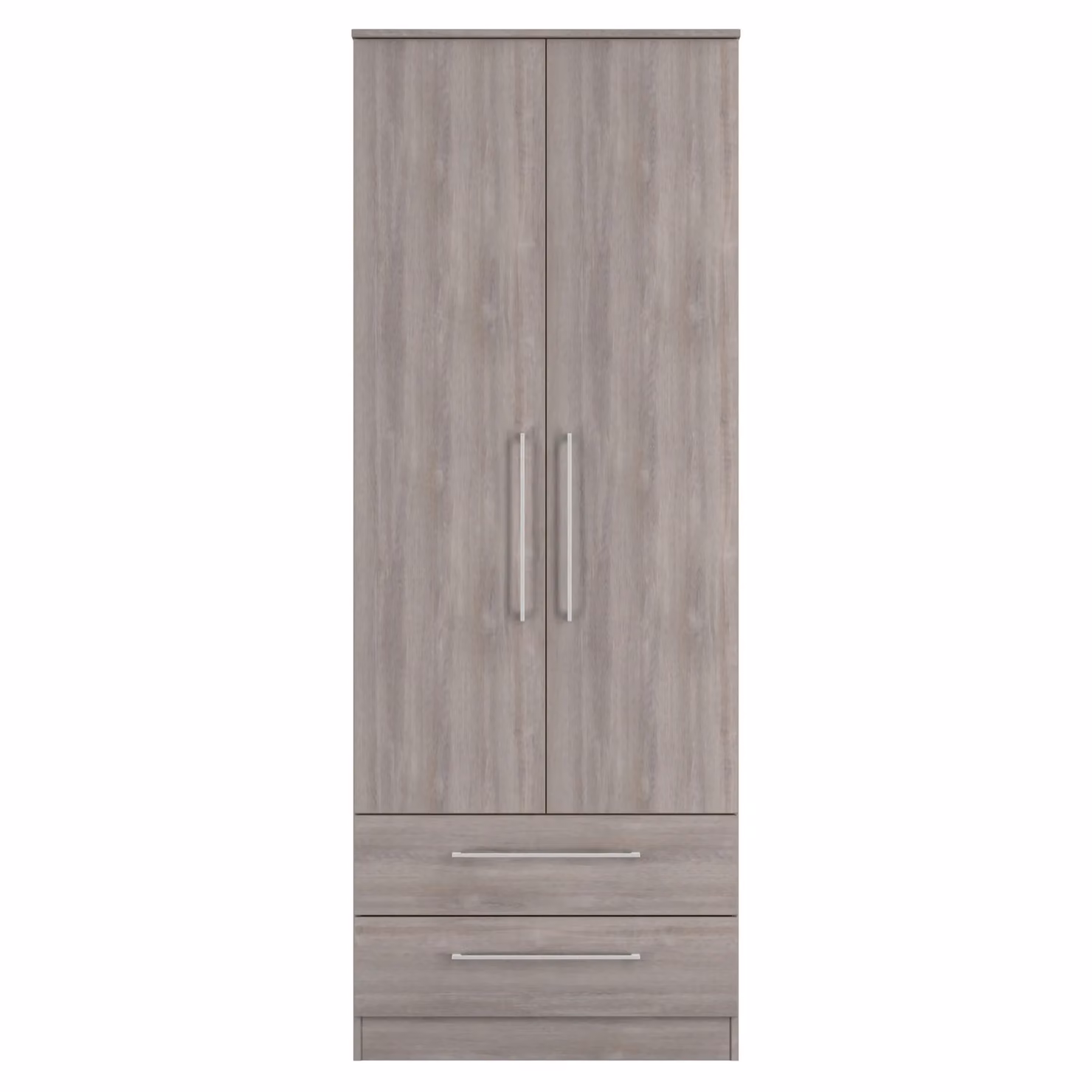 Ready Assembled 2 U Gloucester 2 Door 2 Drawer Wardrobe in Light Grey – 2