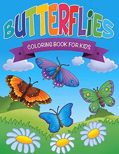 Butterflies Colouring Book for Children by Robert Bailey, Multicolour Paper Edition