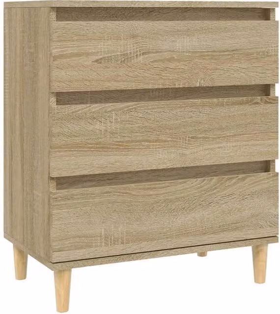 Berkfield Home Sonoma Oak Sideboard in Beige, W/D/H: 60 x 35 x 70 cm